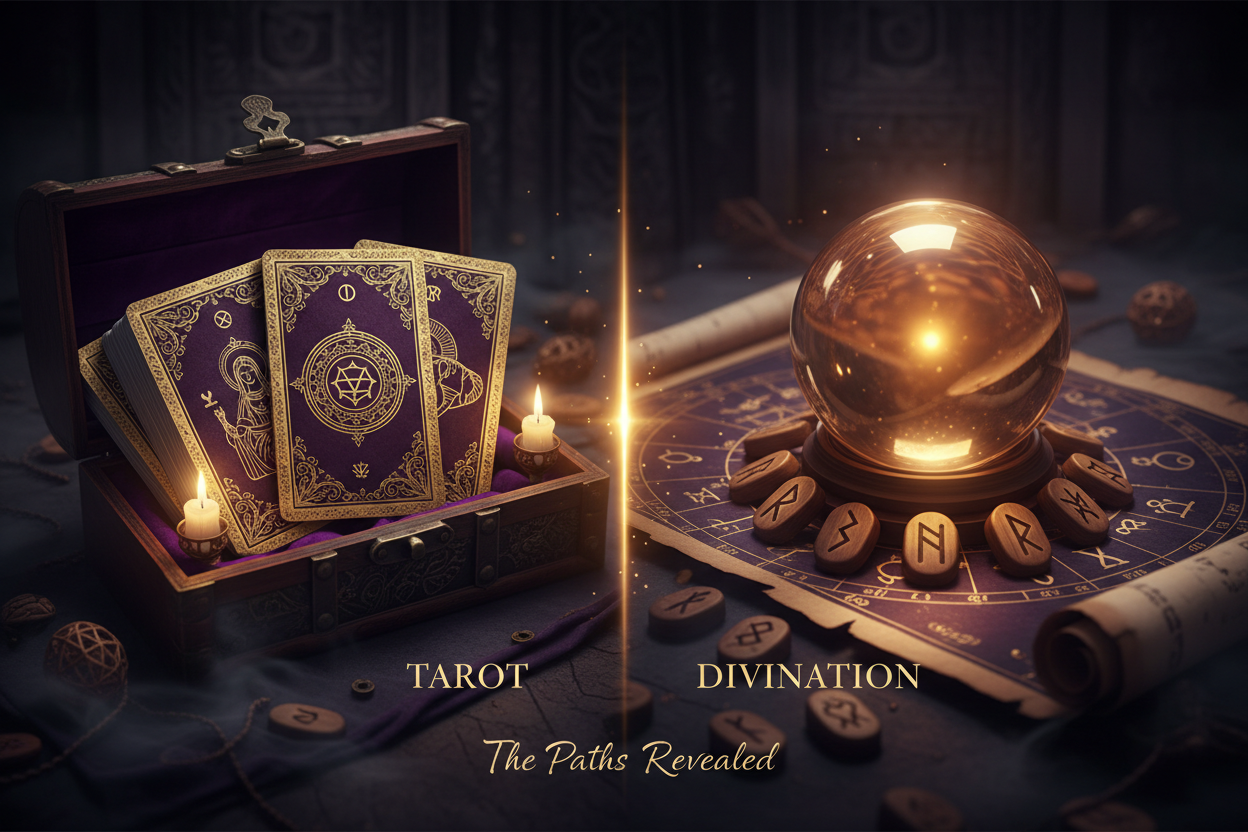 The Difference Between Tarot and Divination