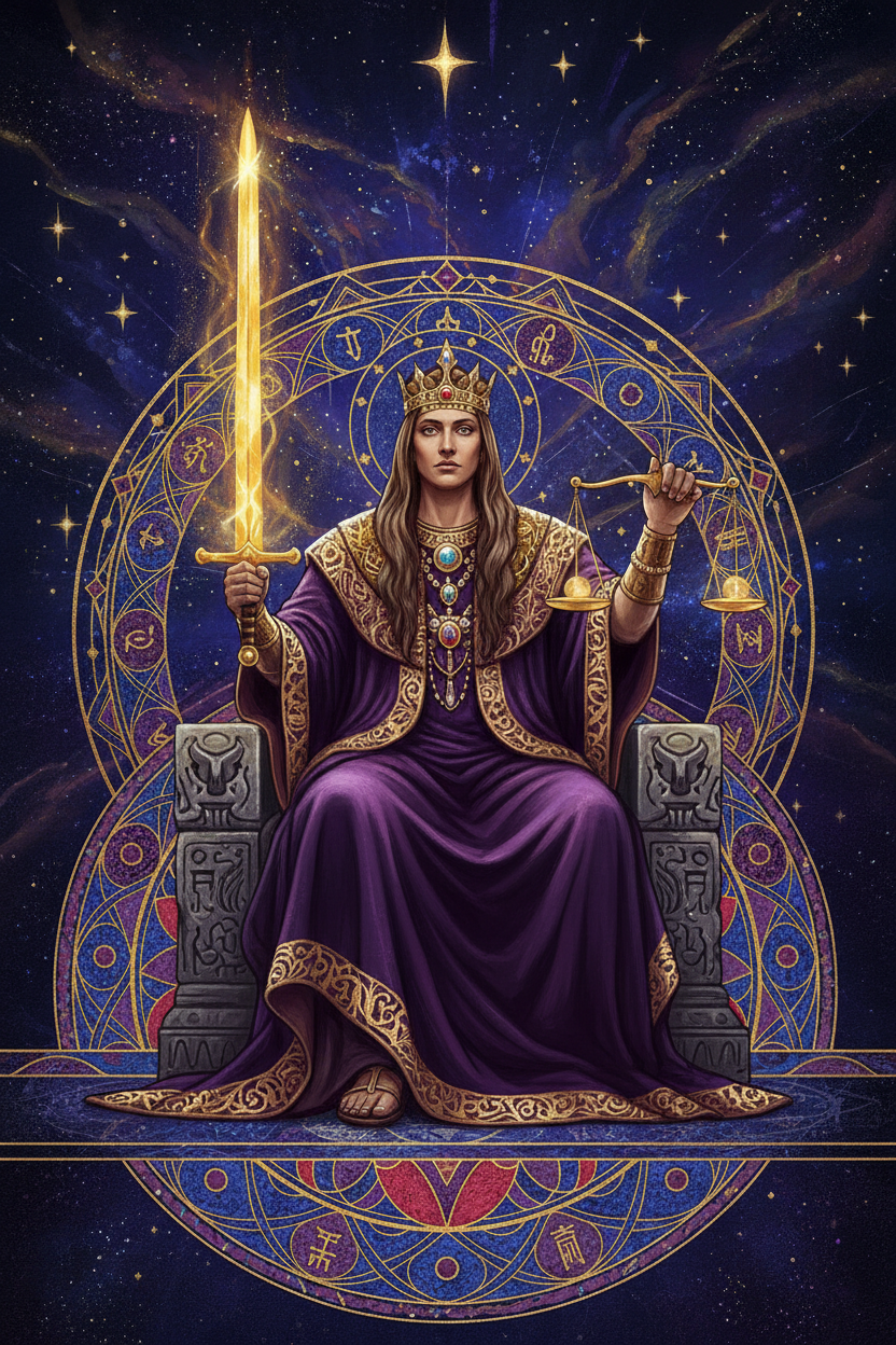 The Justice Tarot Card: Truth, Fairness, and Karmic Balance