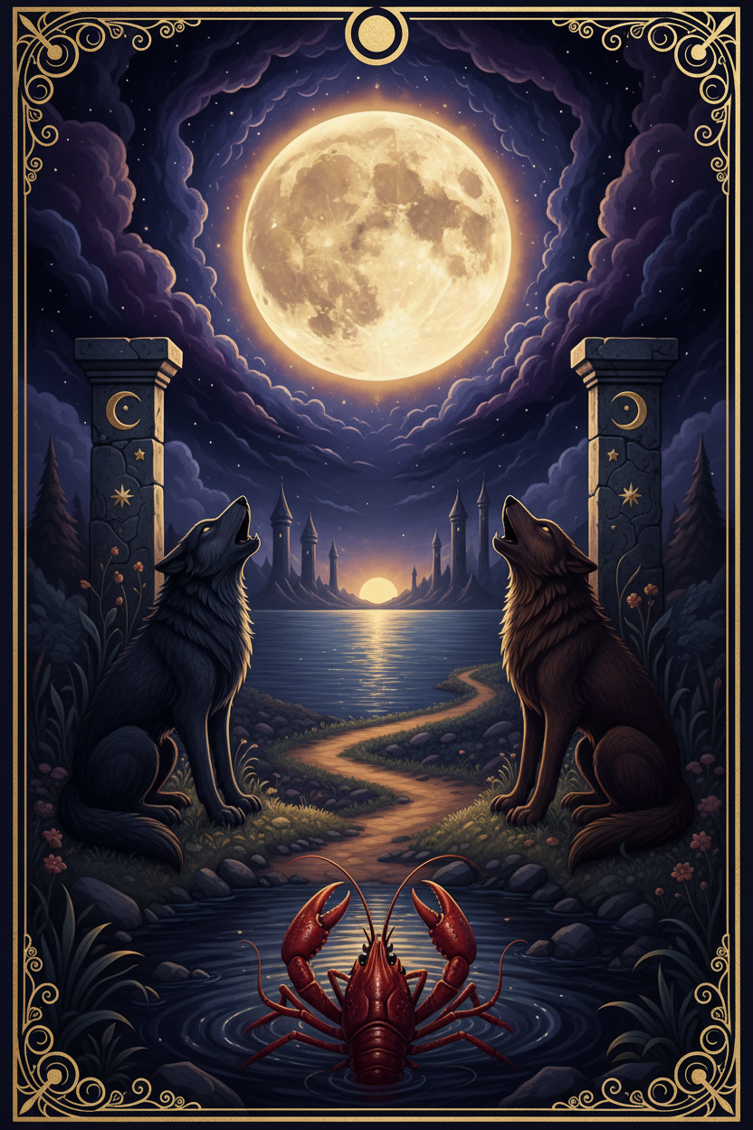 The Moon Tarot Card: Illusion, Fear, and Trusting the Dark