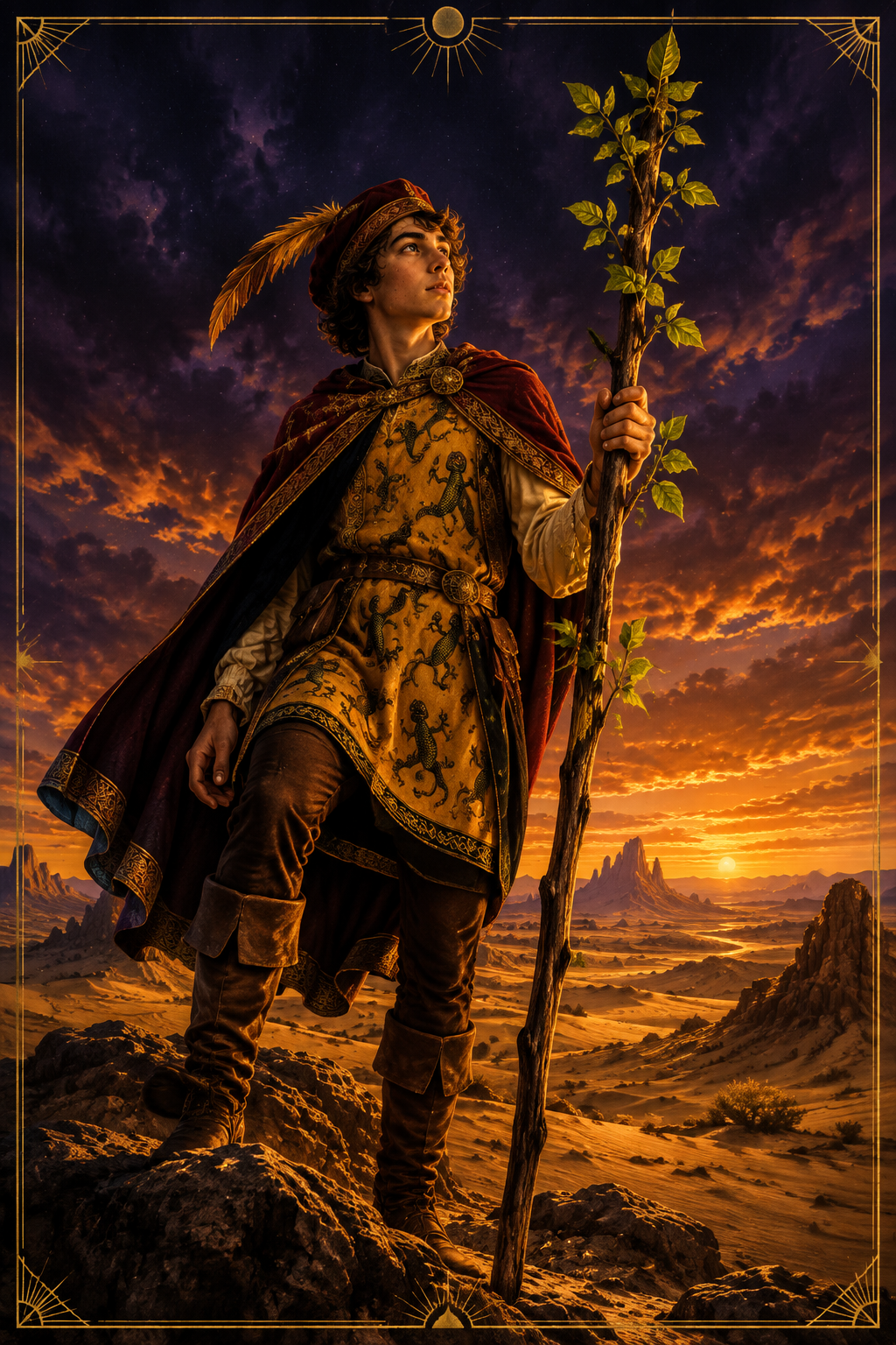 The Page of Wands: Curiosity, Enthusiasm, and the Spark of New Beginnings
