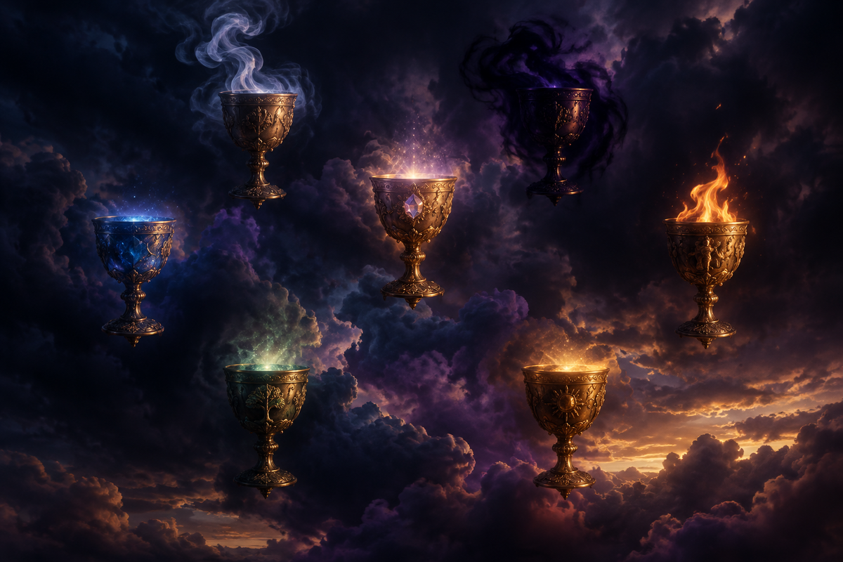 The Seven of Cups: Fantasy, Choice, and the Danger of Too Many Options