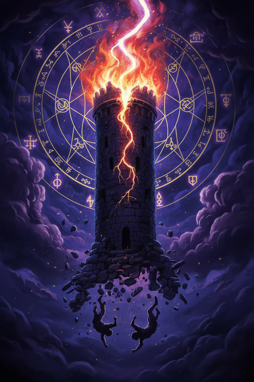 The Tower Tarot Card: Sudden Change, Breakthrough, and the Gift of Destruction