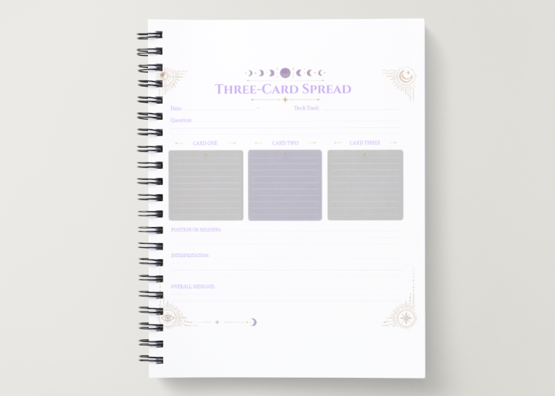 Amethyst Tarot Journal | Daily Tarot Reading & Intuition Notebook