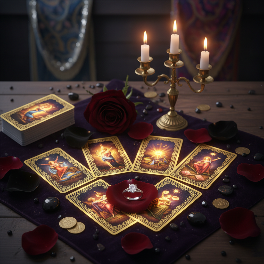 The Engagement Reading tarot spread
