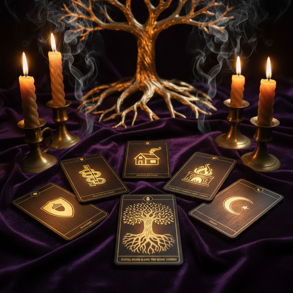 The Planting Roots Reading tarot spread