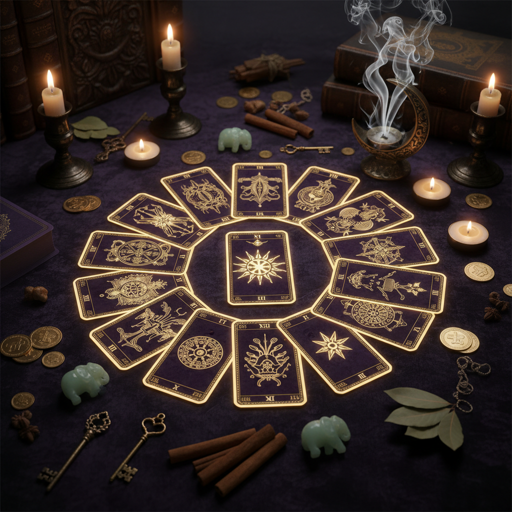The Financial Year Reading tarot spread