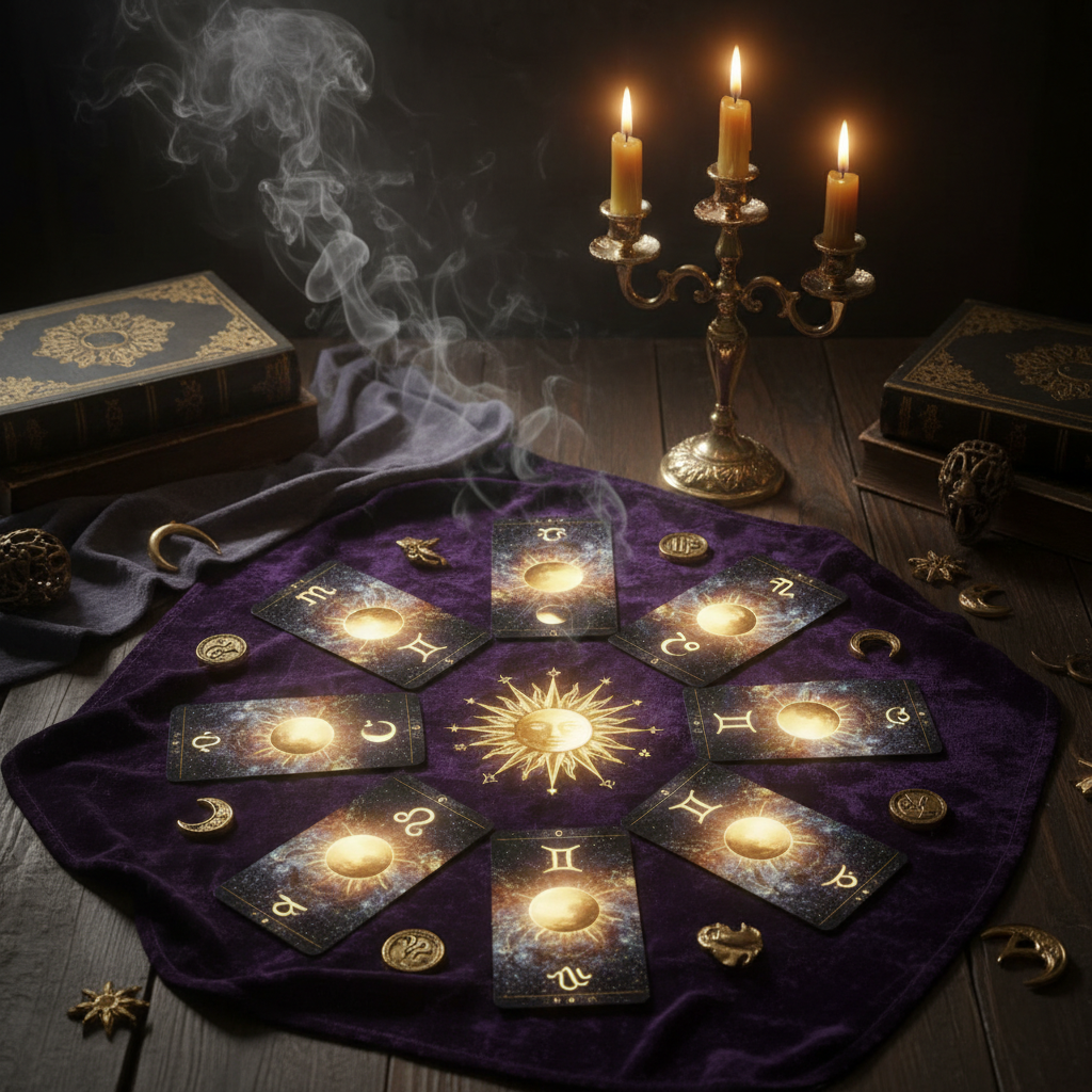 The Cosmic Timing Reading tarot spread