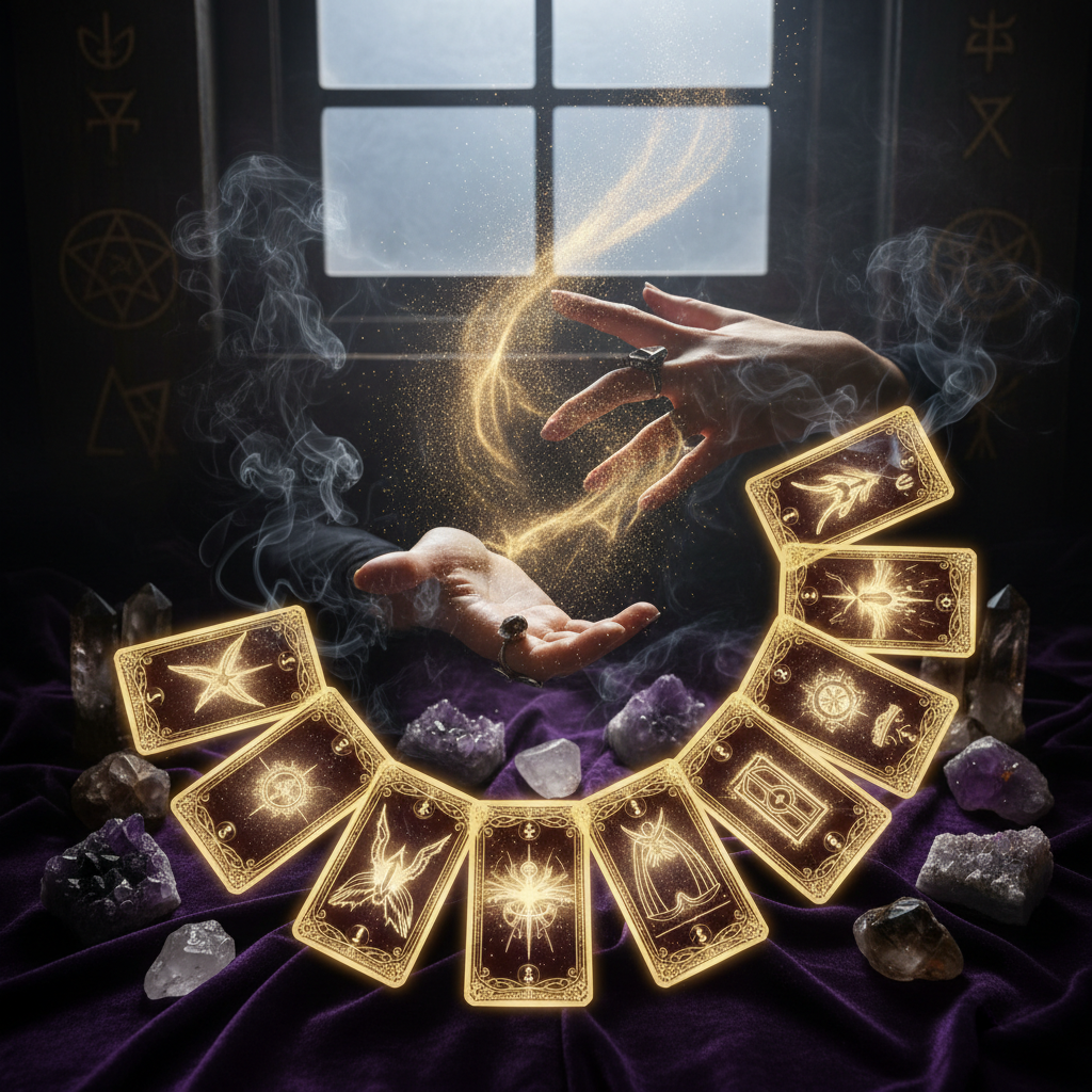 The Letting Go Reading tarot spread